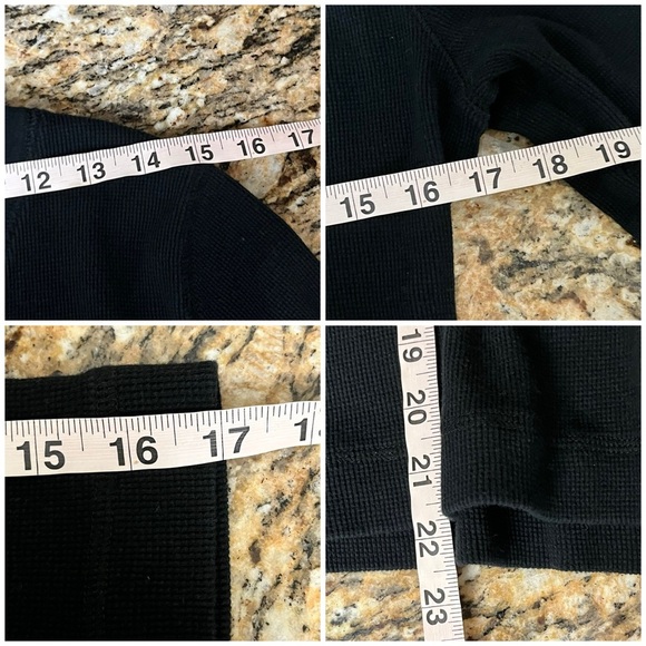 Lauren Ralph Lauren Black Waffle Knit Blouse Goth Grunge Witchy Vampy XL gorpcor - Picture 5 of 9